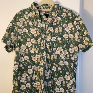 J. CREW Men’s Short Sleeve Button Down, Medium